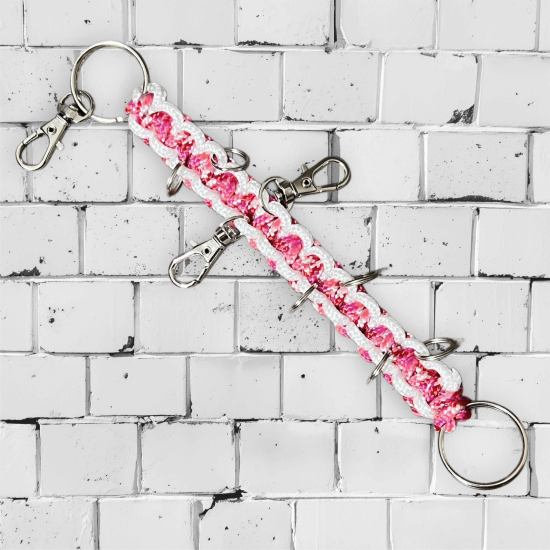 Schleifenorganizer - Bow Organizer weiß/ Muster rot